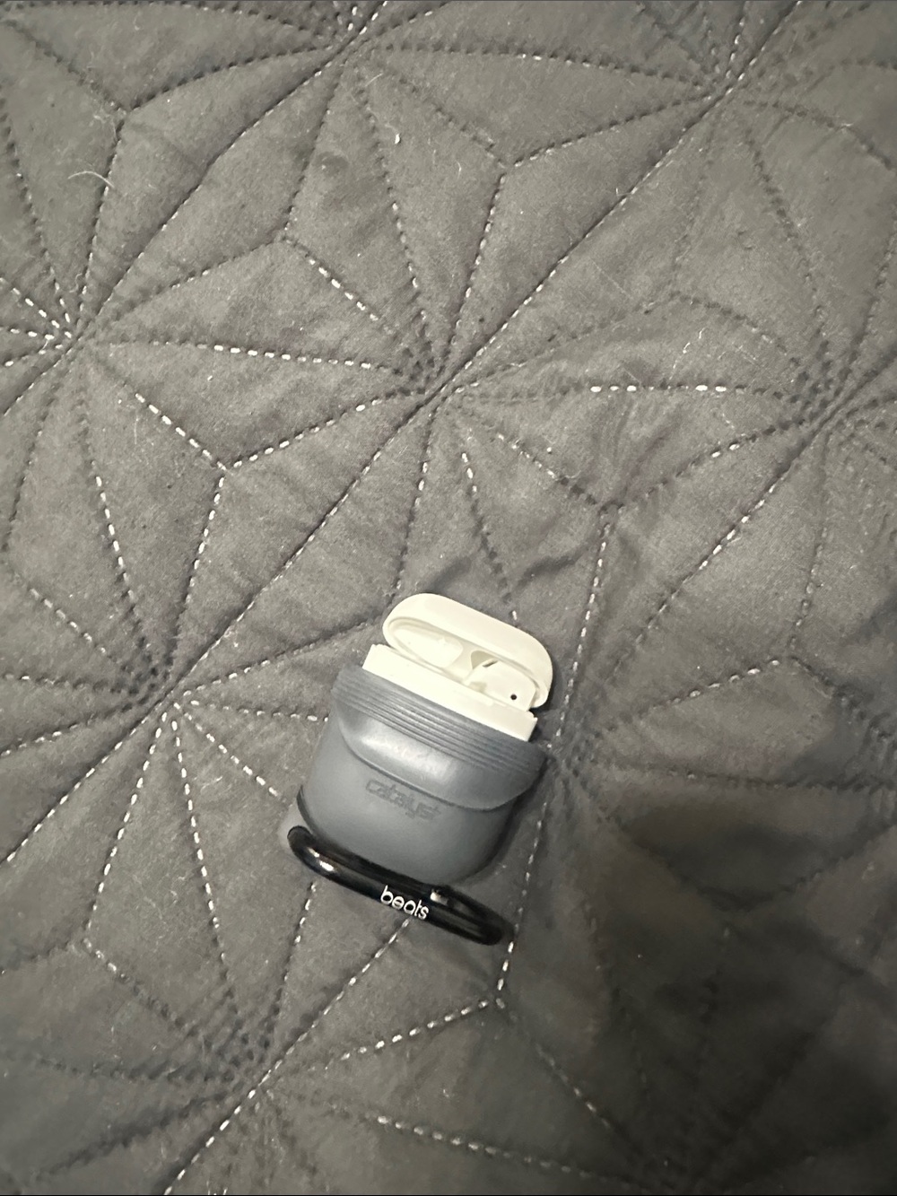 Black & Gray Protective Case for True Wireless Earbuds AirPods